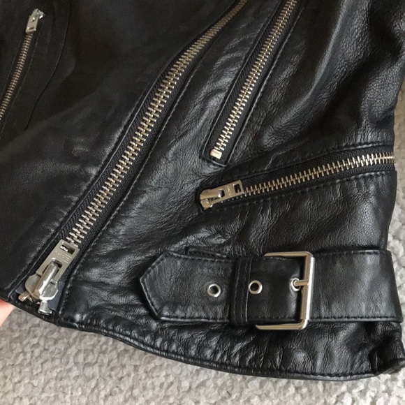Closed Oakes leather moto jacket S - Picture 9 of 16